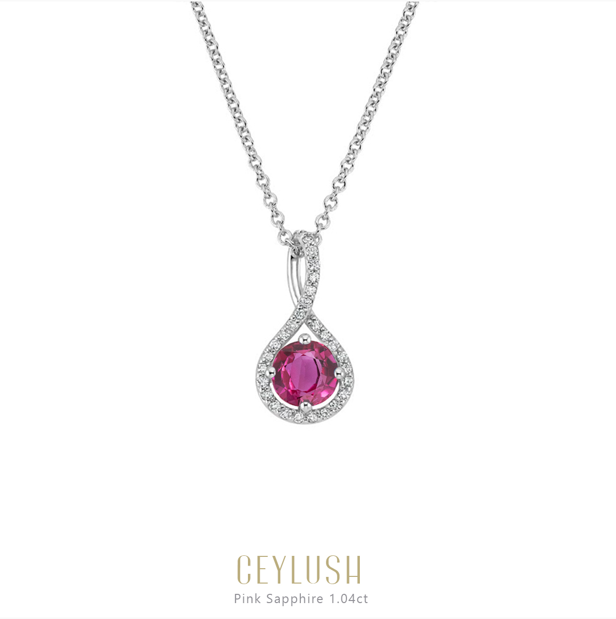 Pink Sapphire Pendant
